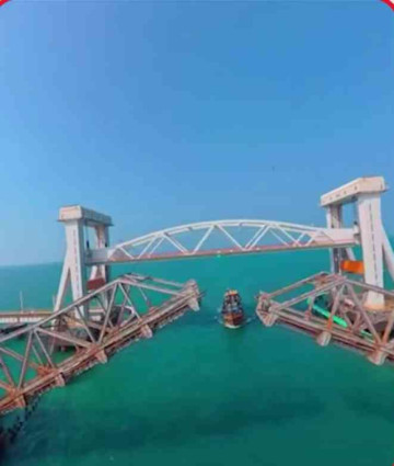 🌉 PM Modi Drops Stunning Visuals of India's First Vertical Lift Pamban Bridge! 🚂✨